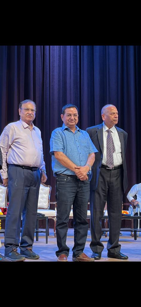 Dr. S. S. Pandey with retired civil service officers